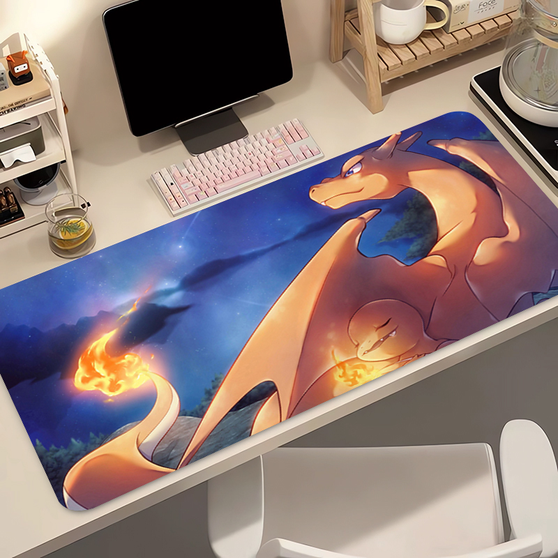 Tech Accessories Desk - Anime Mouse Pad Pokemon Charizard Kawaii