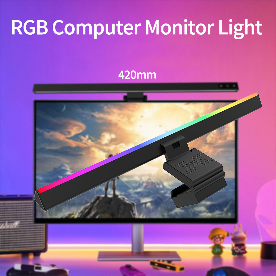 Monitor Light Bar - RGB Computer Monitor Light Internet Bar