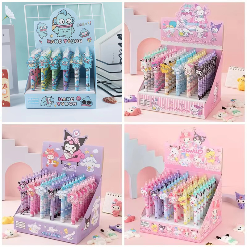 Tech Office Accessories - 48pcs Gel Pen Kuromi Cinnamoroll Pochacco