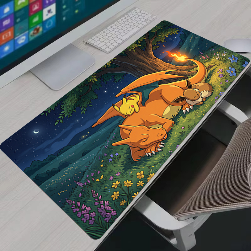 Tech Accessories Desk - Mouse Pad Anime PC Gamer Cabinet