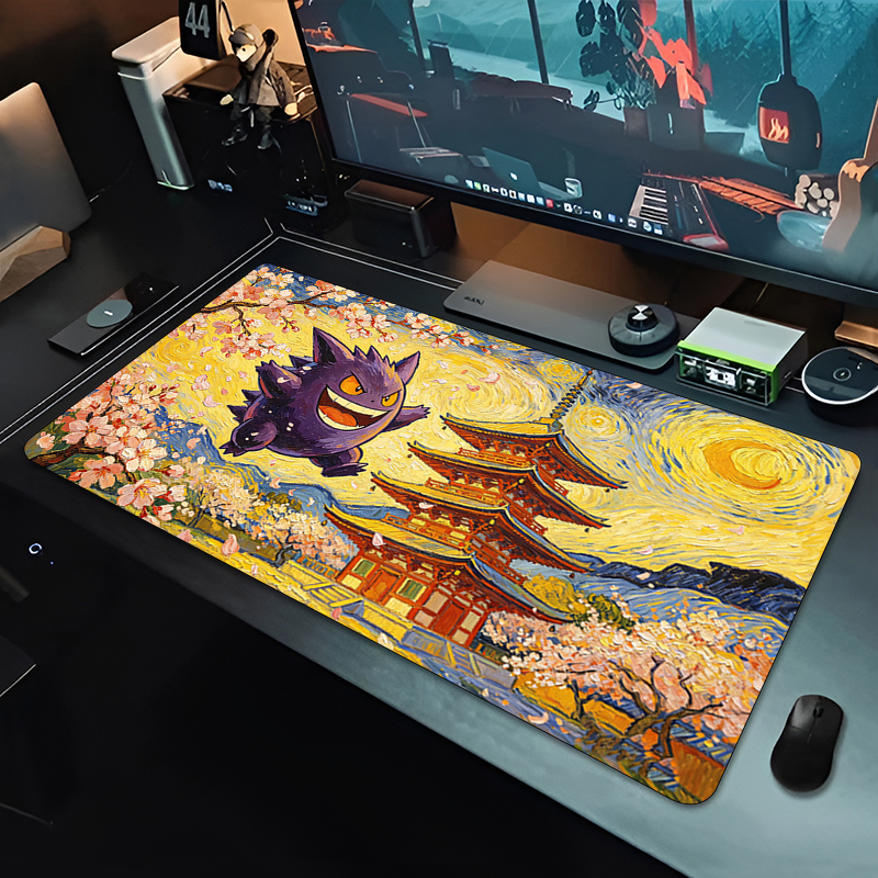 Anime Mouse Pad Pokemon Gengar - Tech Accessories Desk review and price
