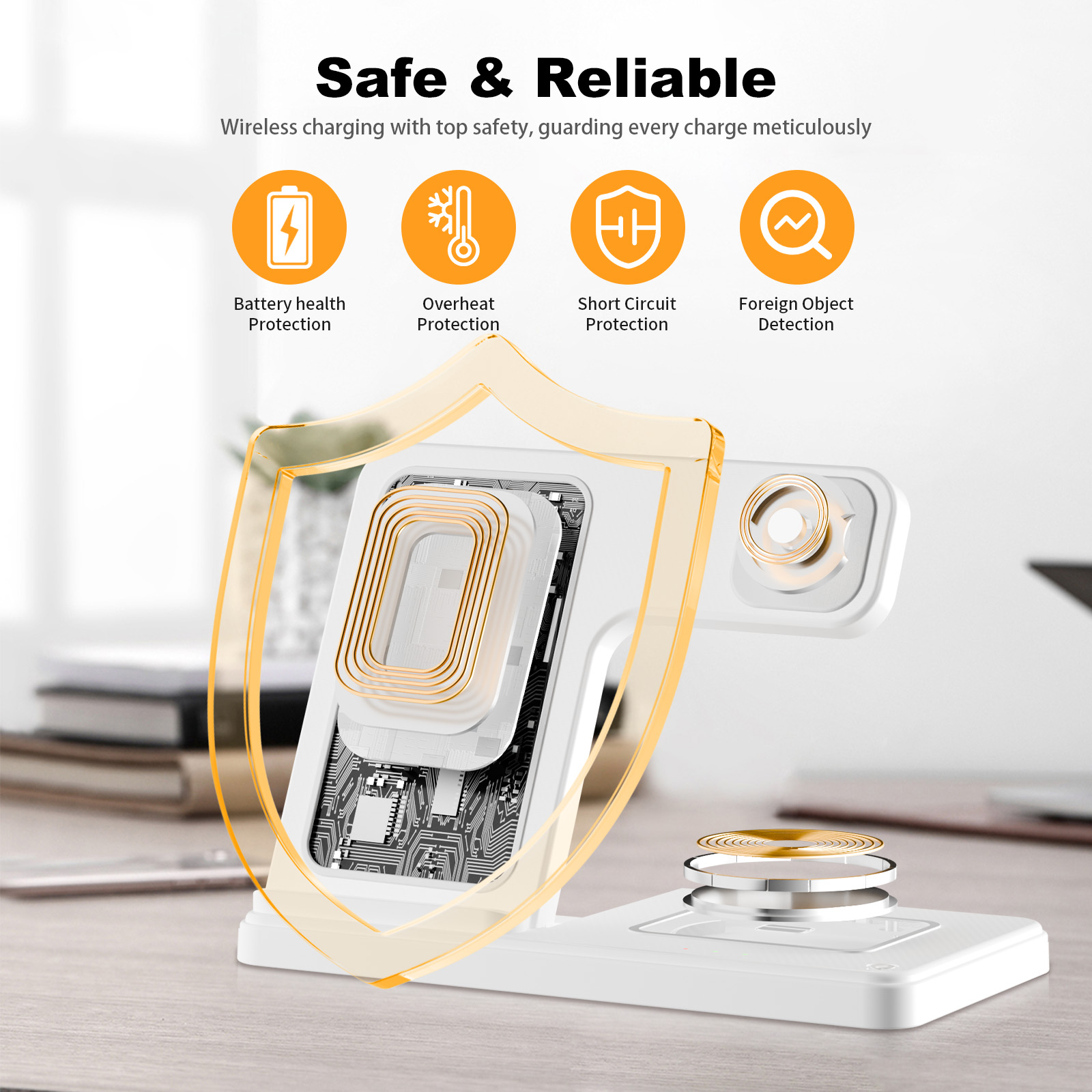 15W Magnetic Wireless Charger  - Wireless Charger 3 In 1 review and price