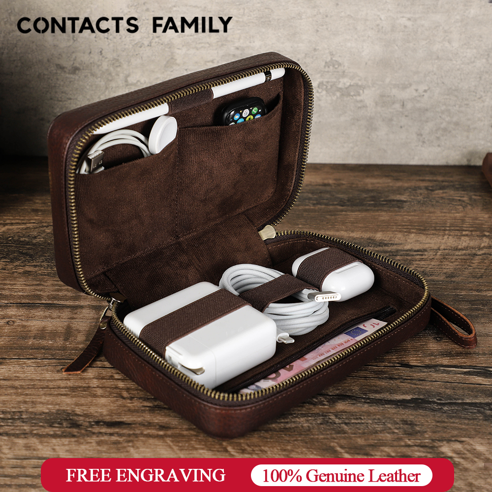 Genuine Leather Portable USB D - Tech Accessories Case review and price