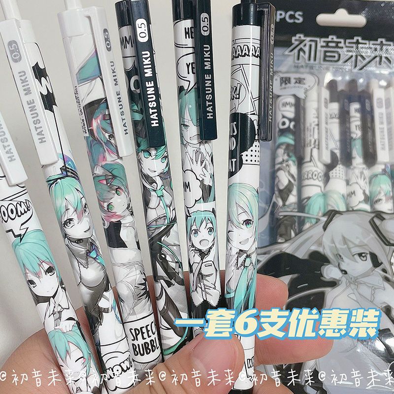 6Pcs/Set Hatsune Miku Black Ge - Tech Office Accessories review and price