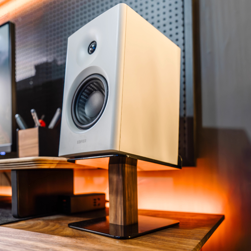 Black Walnut Speaker Stand Des - Tech Room Accessories review and price