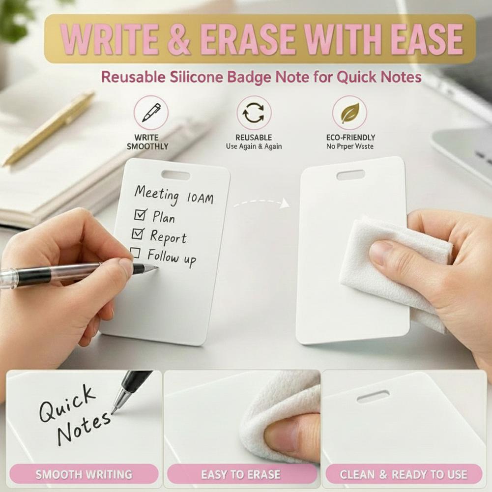 Portable Dry Erase Note Badge  - Tech Office Accessories review and price