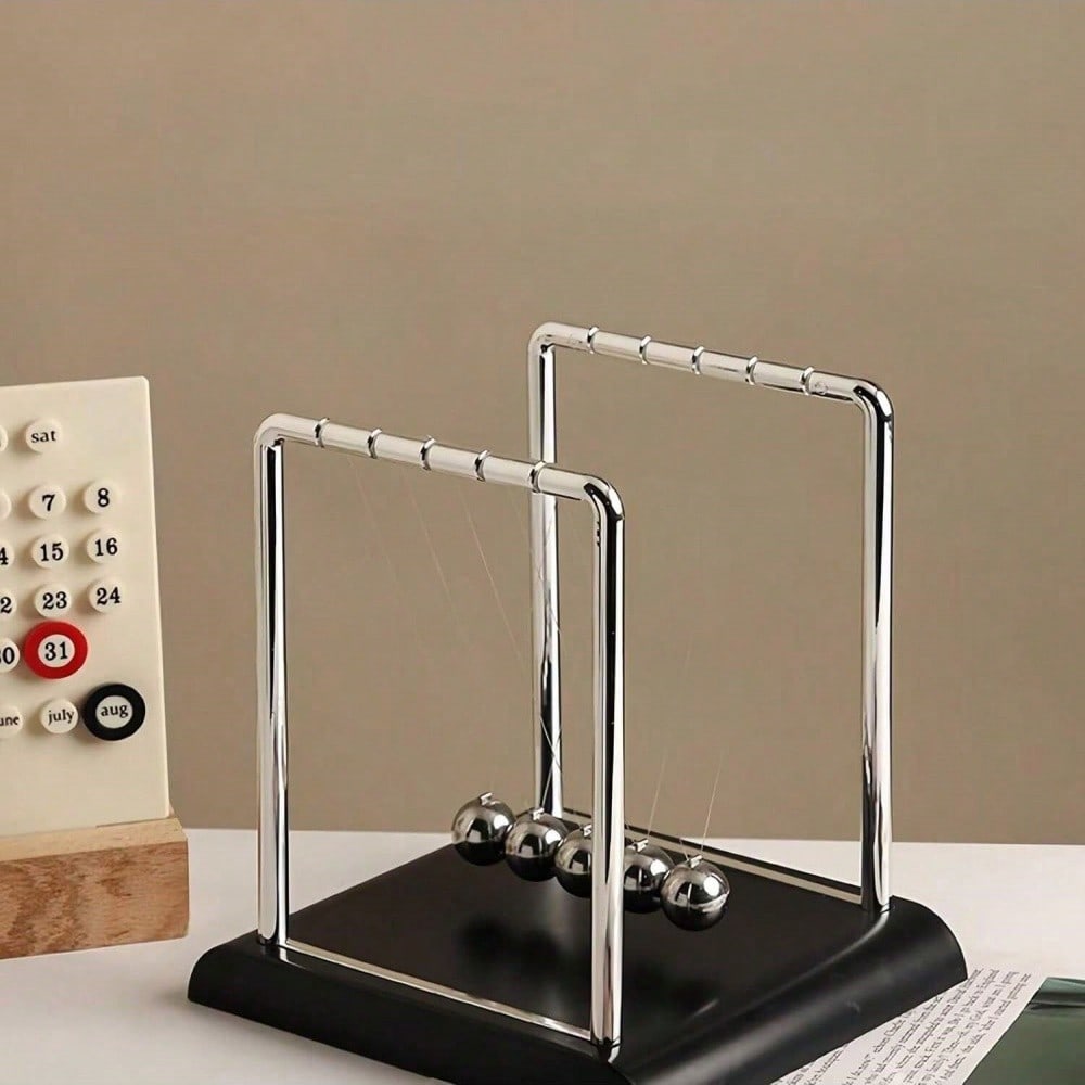 Black Metal Newton's Cradle Ba - Tech Office Accessories review and price