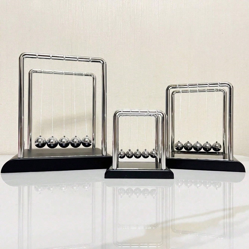 Black Metal Newton's Cradle Ba - Tech Office Accessories review and price