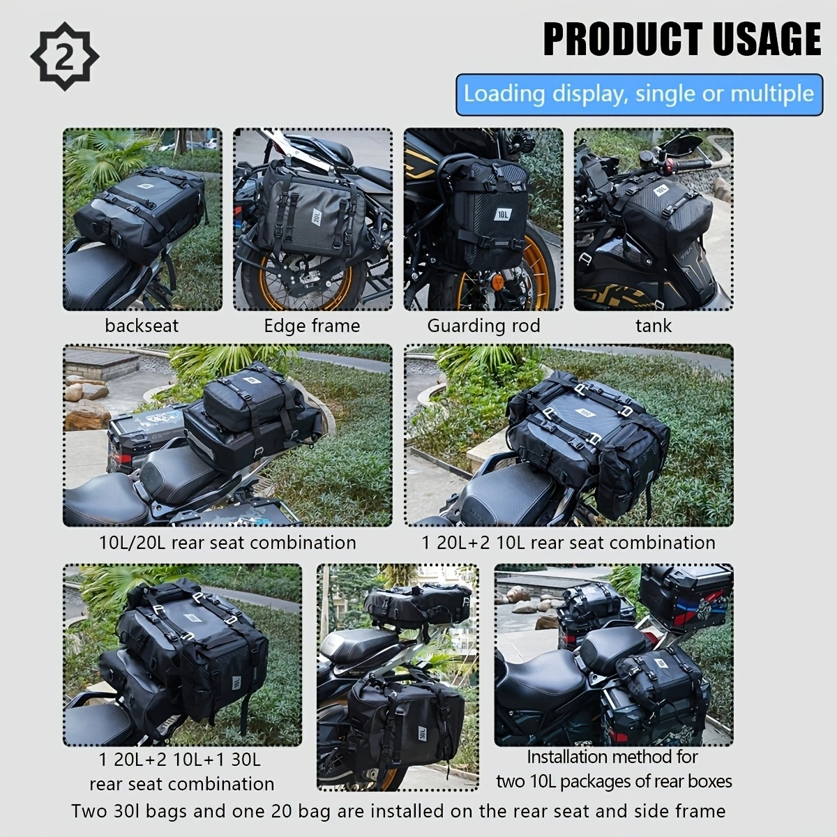 Motorcycle Top Box Bag Waterpr - Tech Accessories Bag review and price