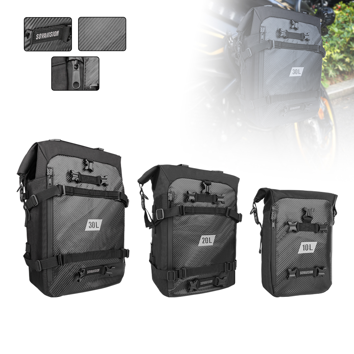 Motorcycle Top Box Bag Waterpr - Tech Accessories Bag review and price