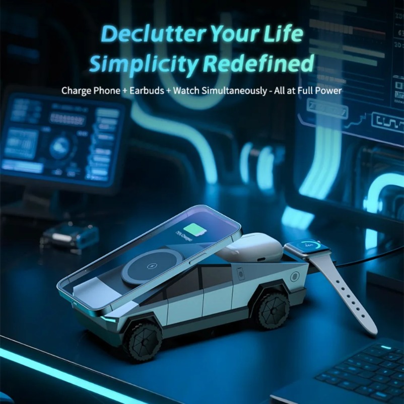 VIKEFON Desk Car Magnetic 3-in - Wireless Charger 3 In 1 review and price