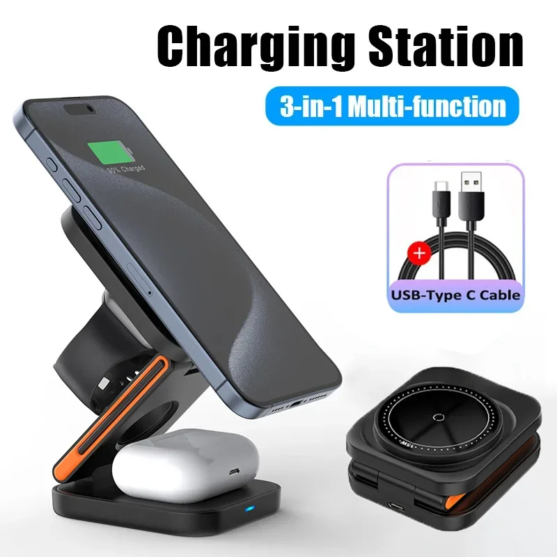 Fast Magnetic 3-in-1 Foldable  - Wireless Charger 3 In 1 review and price