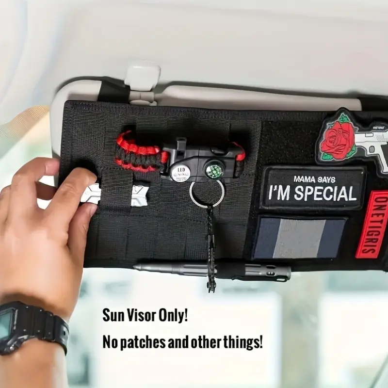 Space-Saving MOLLE Car Sun Vis - Tech Accessories Bag review and price