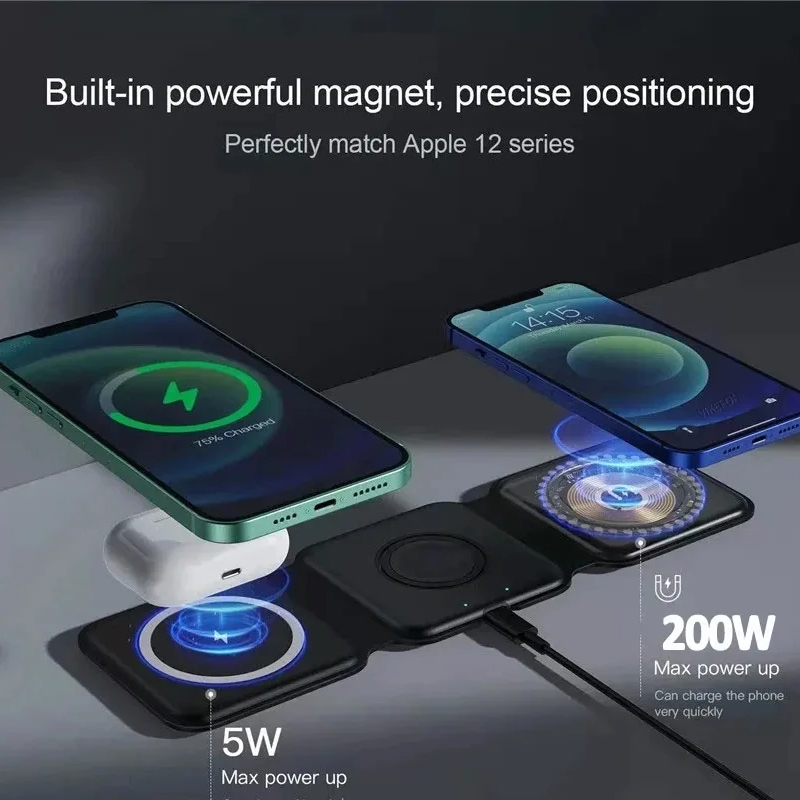 3 In 1 Magnetic Portable Wirel - Wireless Charger 3 In 1 review and price