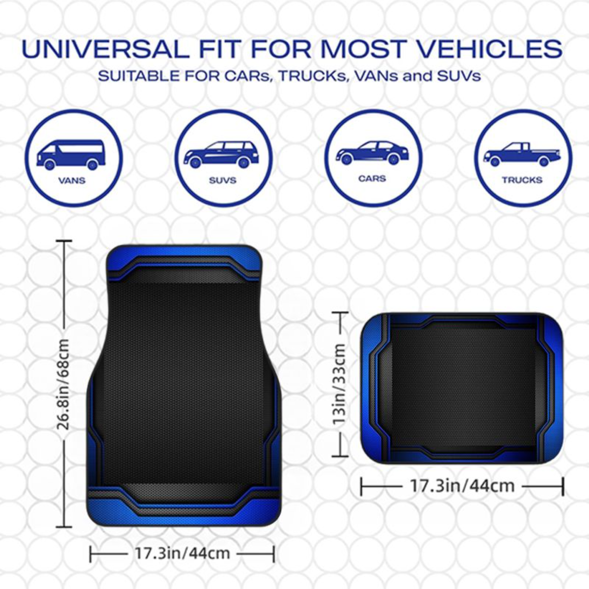 4pcs Blue Black Tech Geometric - Universal Tech Accessories review and price