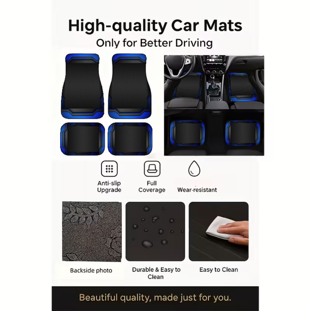 4pcs Blue Black Tech Geometric - Universal Tech Accessories review and price