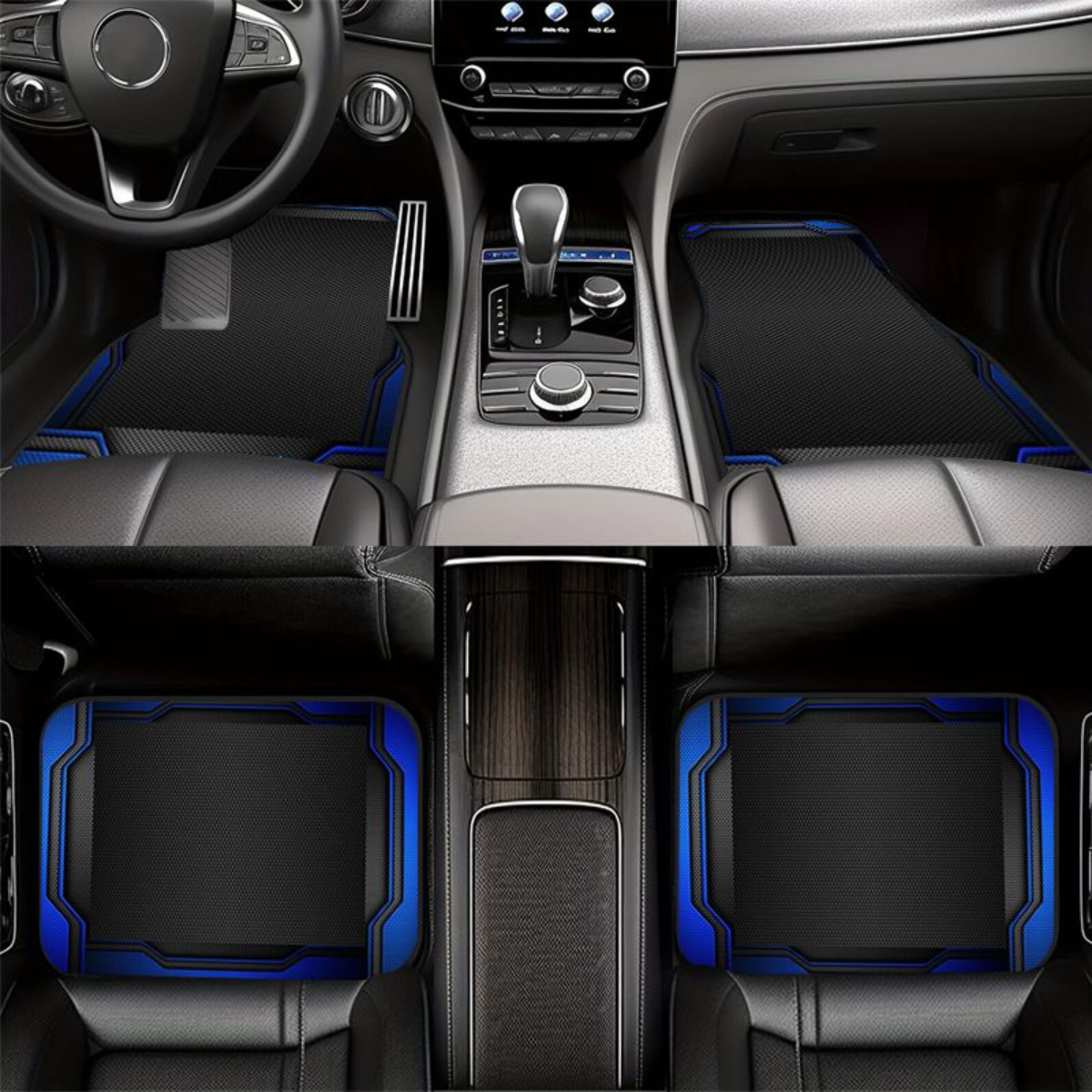 4pcs Blue Black Tech Geometric - Universal Tech Accessories review and price