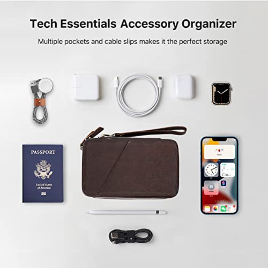 Full Grain Leather Electronic  - Tech Accessories Case review and price