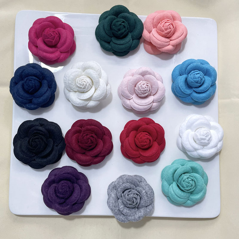Fabric Camellia Brooch High-en - Hi Tech Accessories review and price