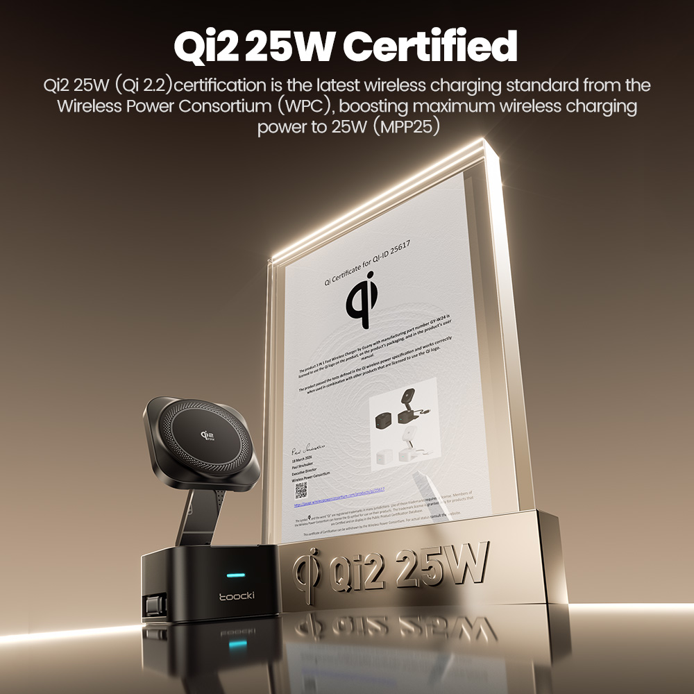 Toocki QI2.2 25W Wireless Char - Wireless Charger 3 In 1 review and price