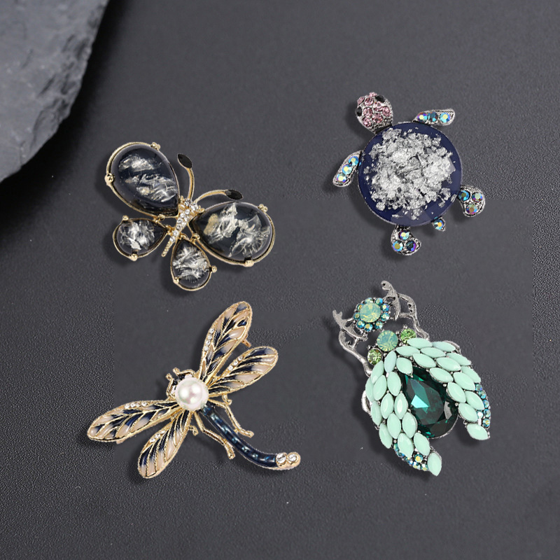 Insect style gemstone brooch,  - Hi Tech Accessories review and price