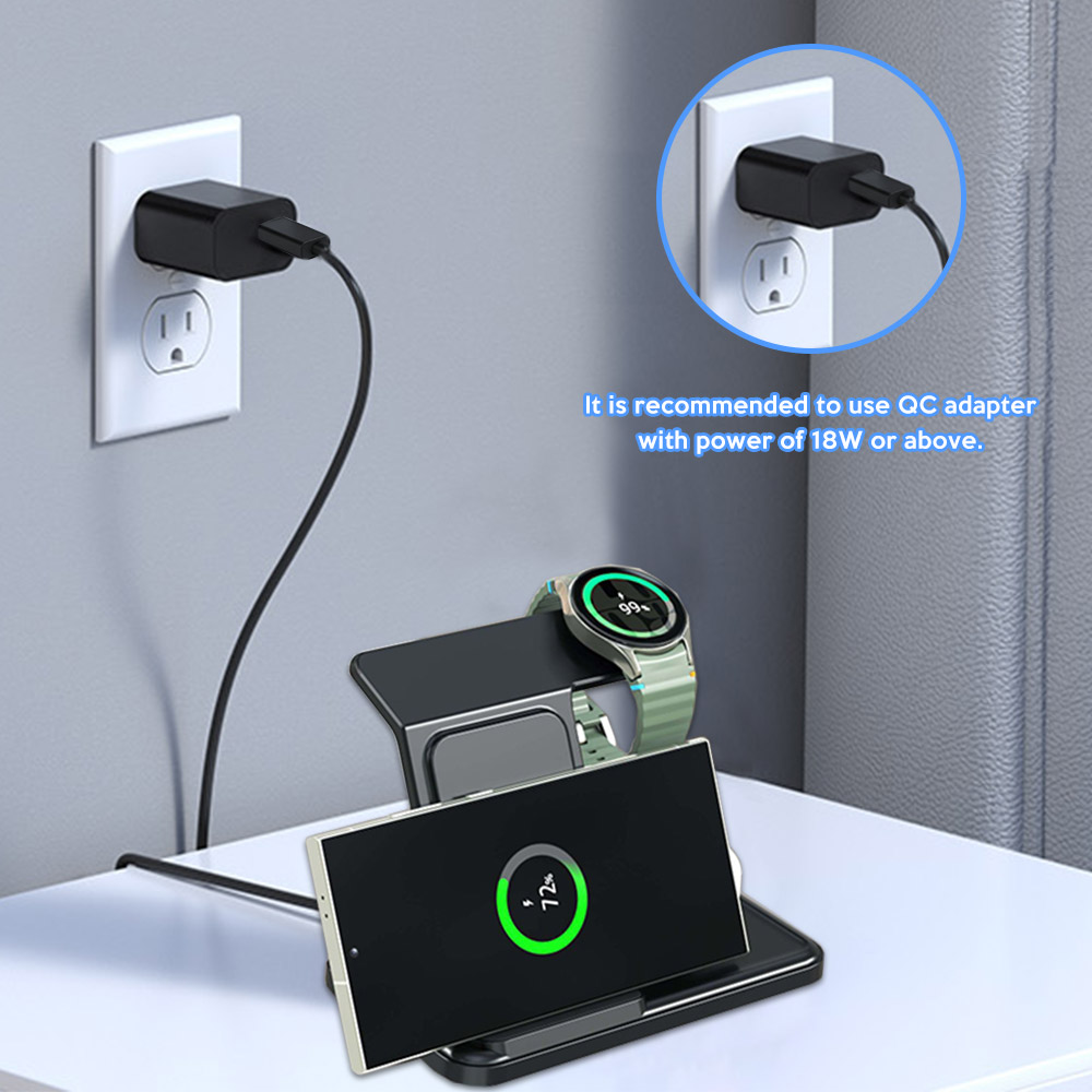 3 in 1 Wireless Charger Stand  - Wireless Charger 3 In 1 review and price